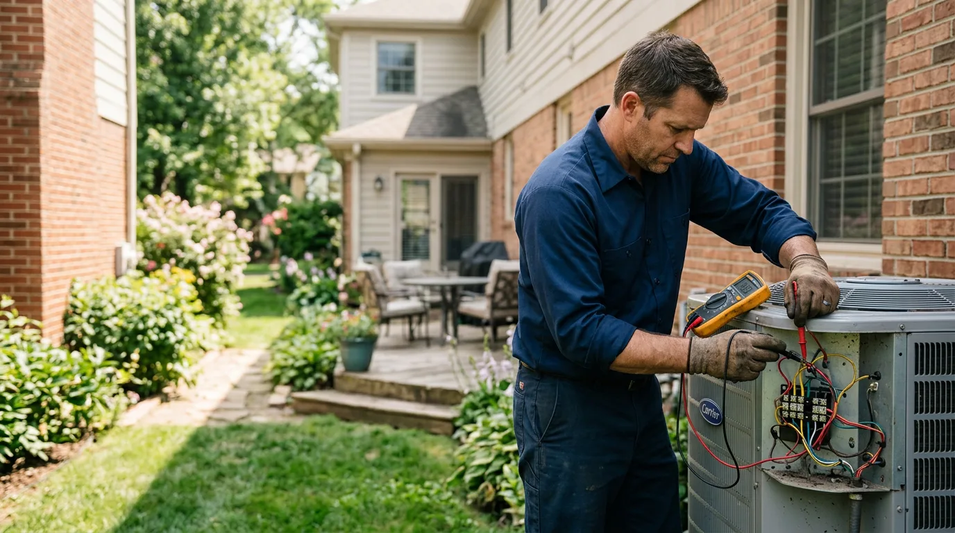 HVAC technician working near Tyringham, MA
